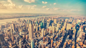 The Majestic Skyscrapers Of New York City Wallpaper