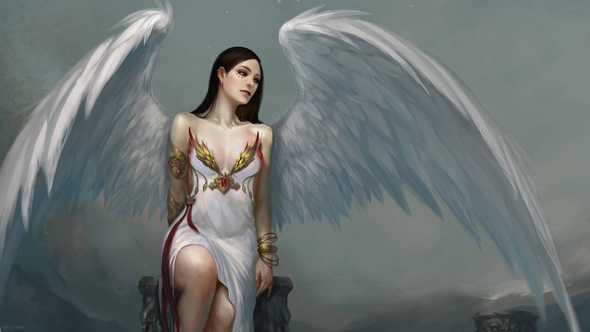Angel Girl Wallpapers | WallpapersOK, image size:1920x1080