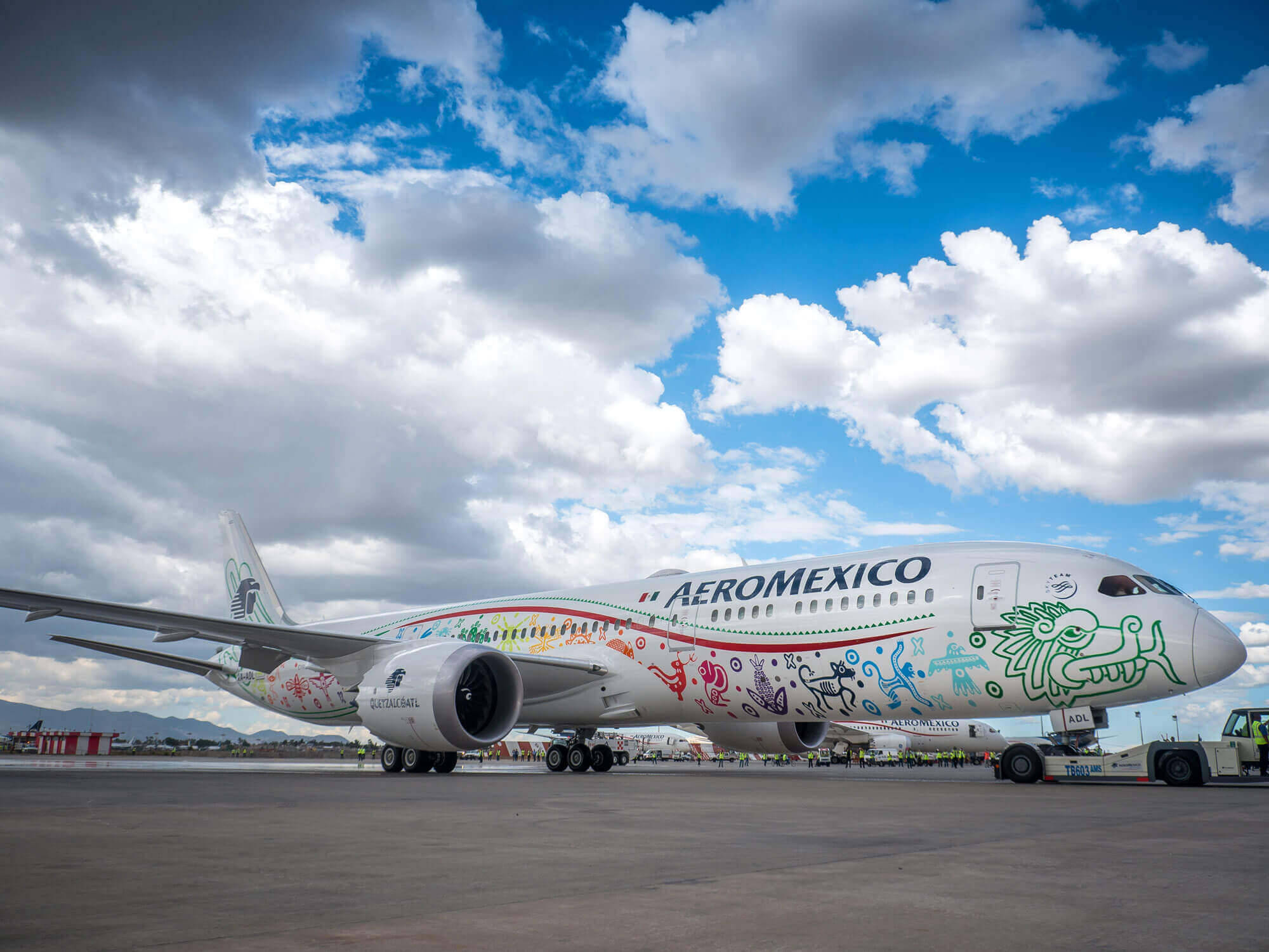 Aeromexico Boeing 787 9 Dreamliner Quetzalcoatl Livery Wallpaper 
