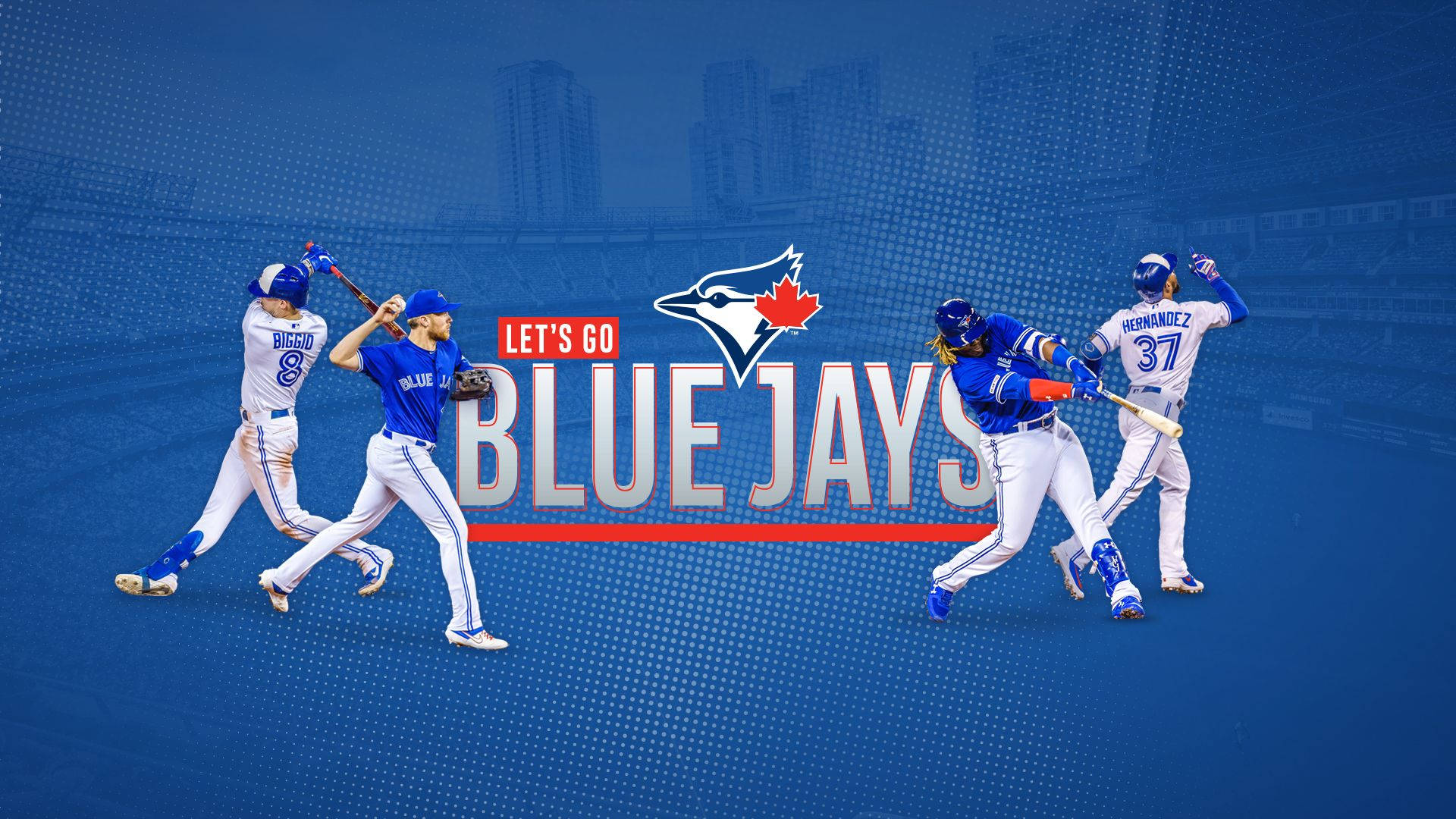 Торонто блю джейс. MLB обои. Бейсбол обои. Неоновые обои Toronto Blue Jays.