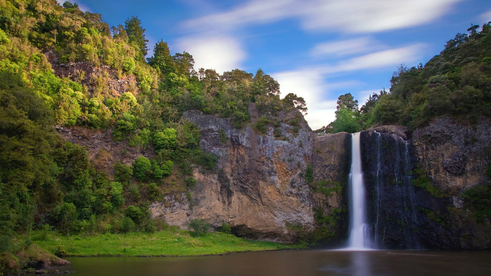 1920x1080 Full Hd Nature Hunua Falls Wallpaper