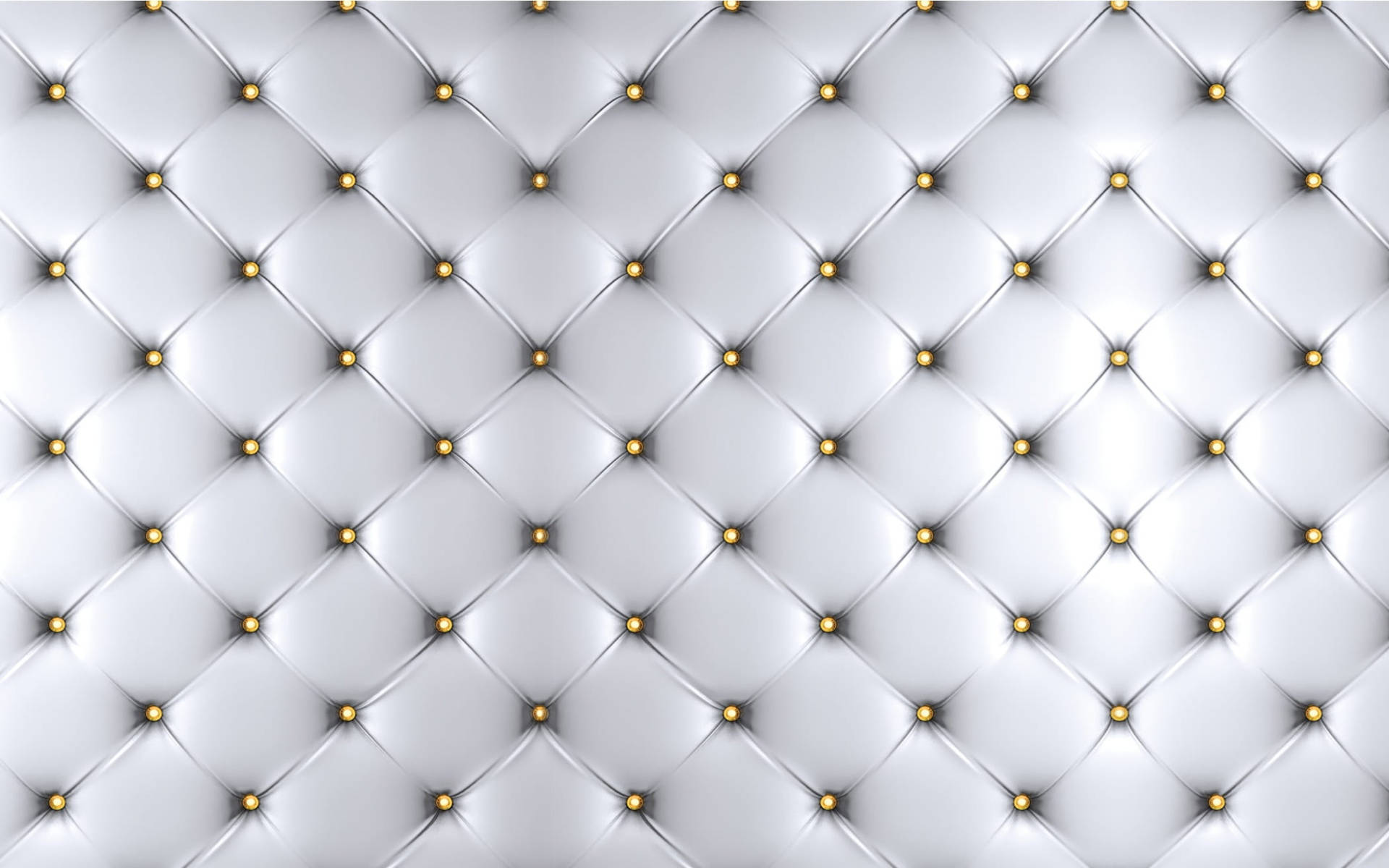 2k White Tufted Leather Wallpaper