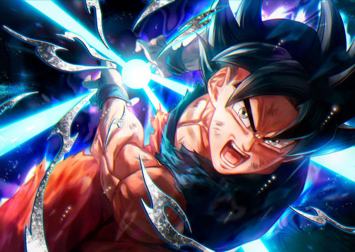 3d Anime Goku Doing Dragon Ball In 8k Wallpaper