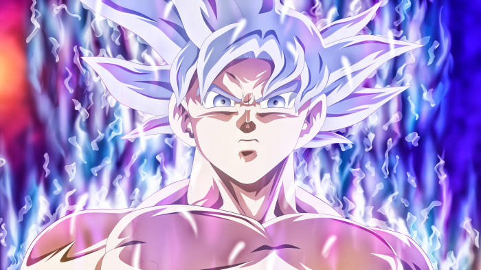 3d Anime Goku On Fire 8k Wallpaper