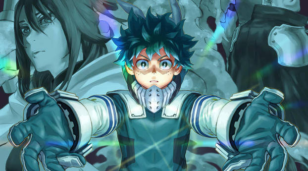 3d Anime Izuku Midoriya 8k Wallpaper