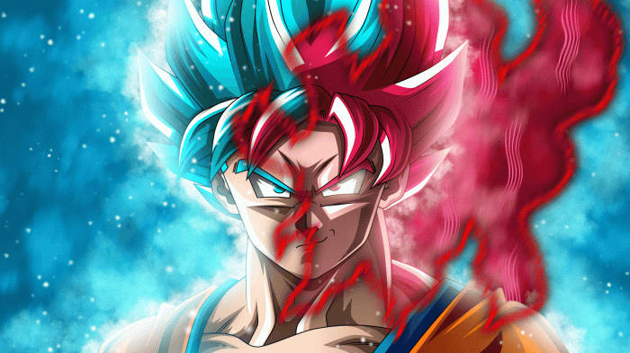 3d Anime Son Goku Diverging In 8k Wallpaper