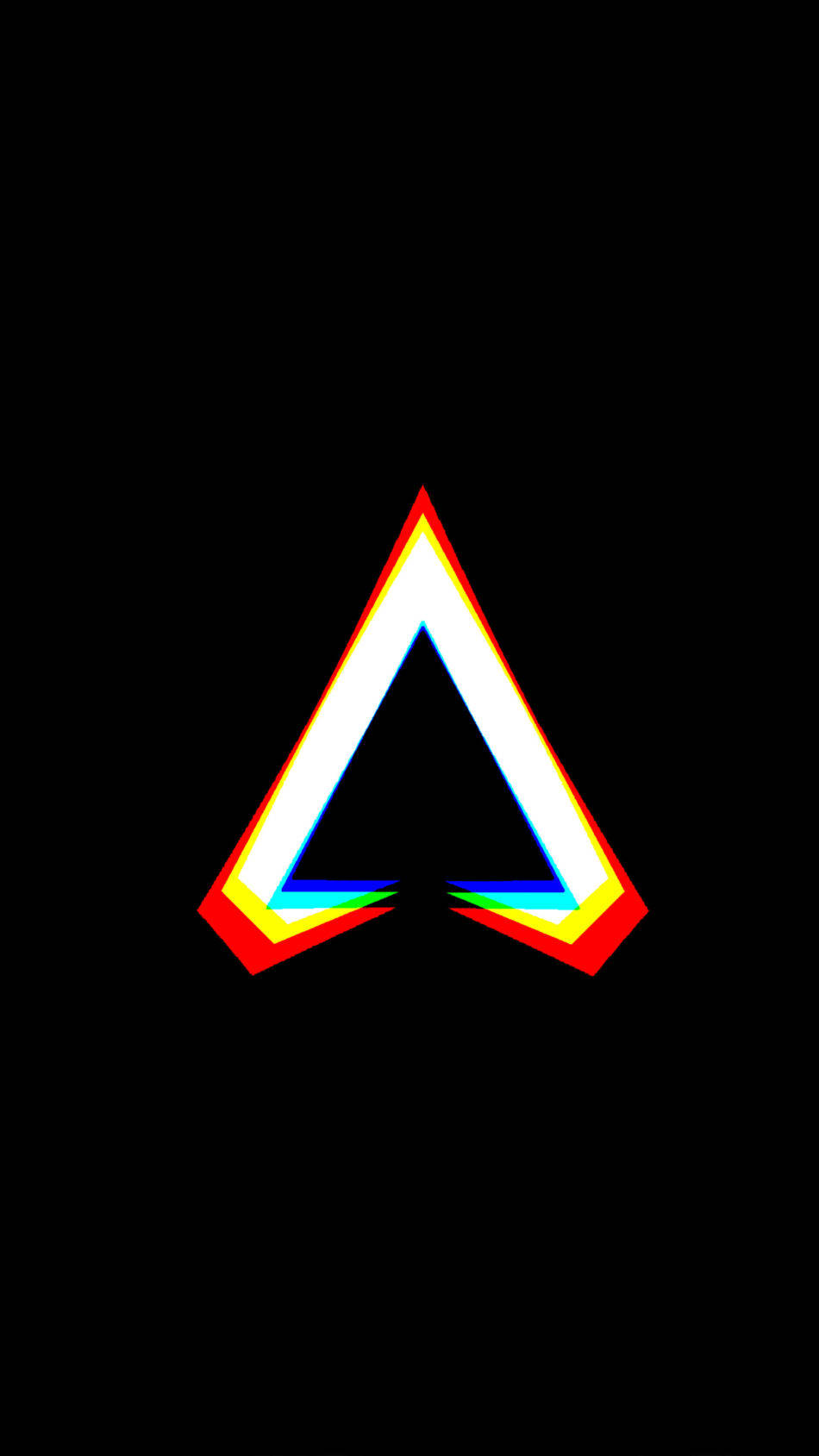 3d Glitch Logo Apex Legends Phone Wallpaper