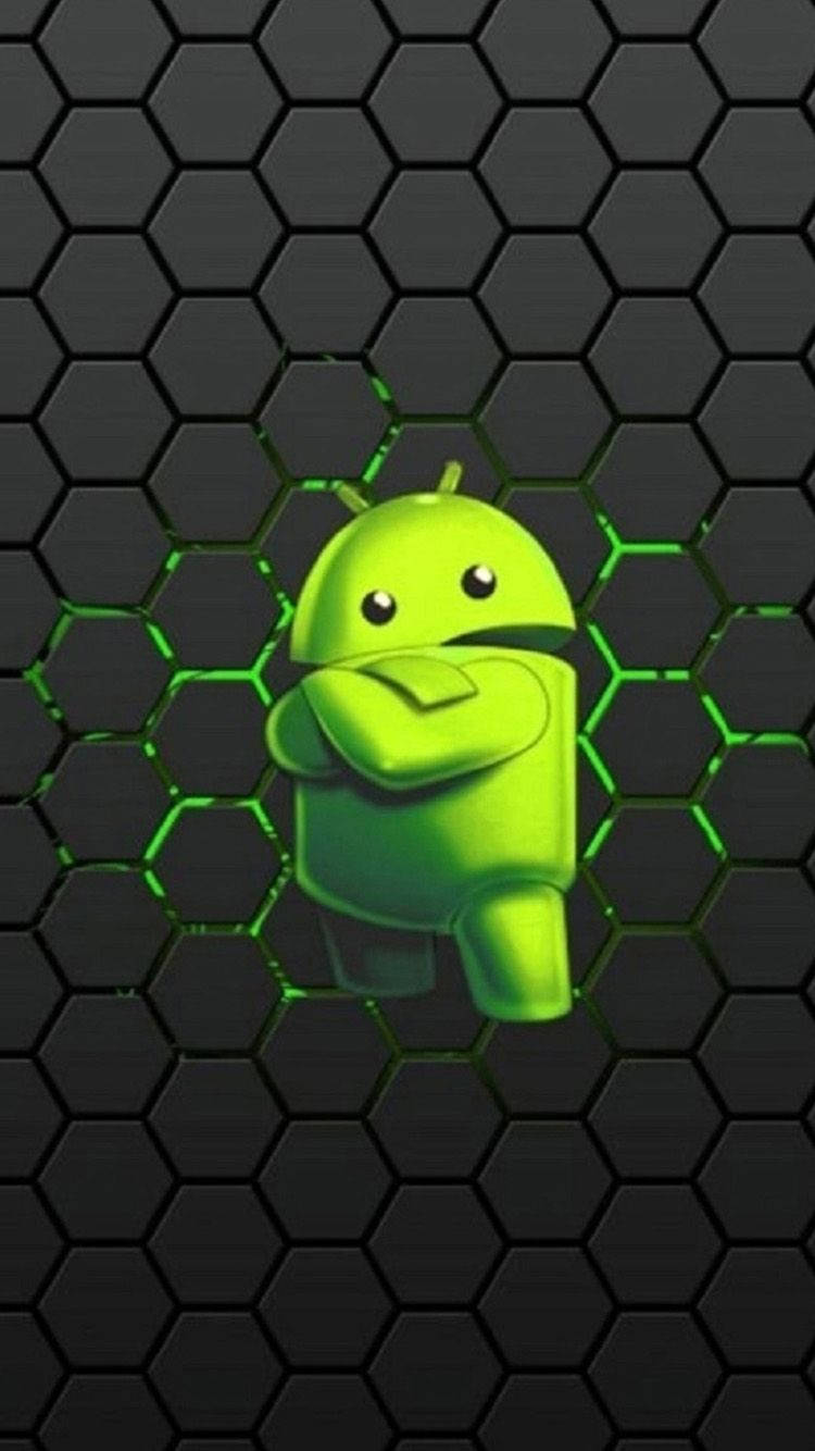 3d Green Android Icon Wallpaper