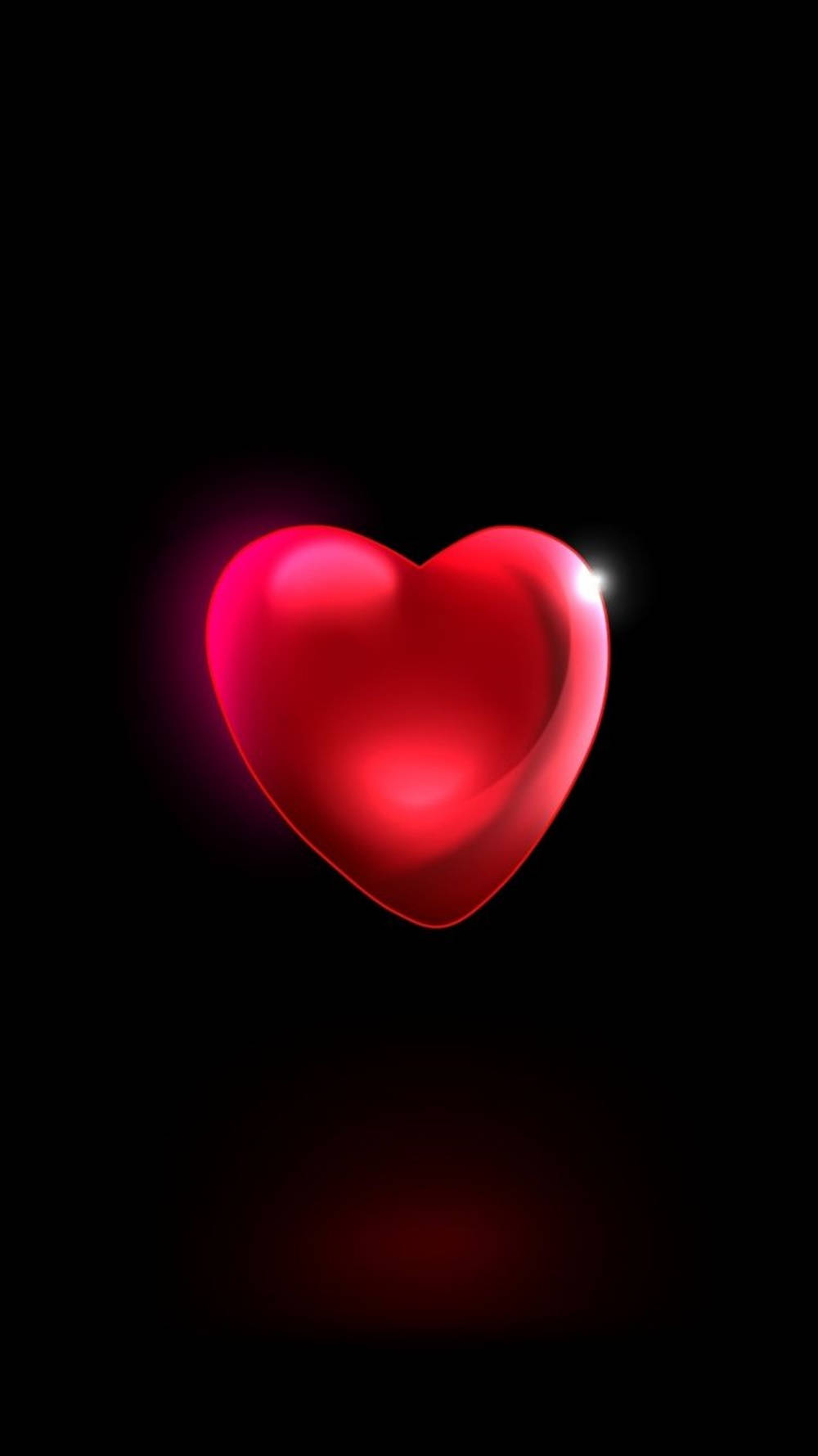 3d Heart Iphone Display Wallpaper