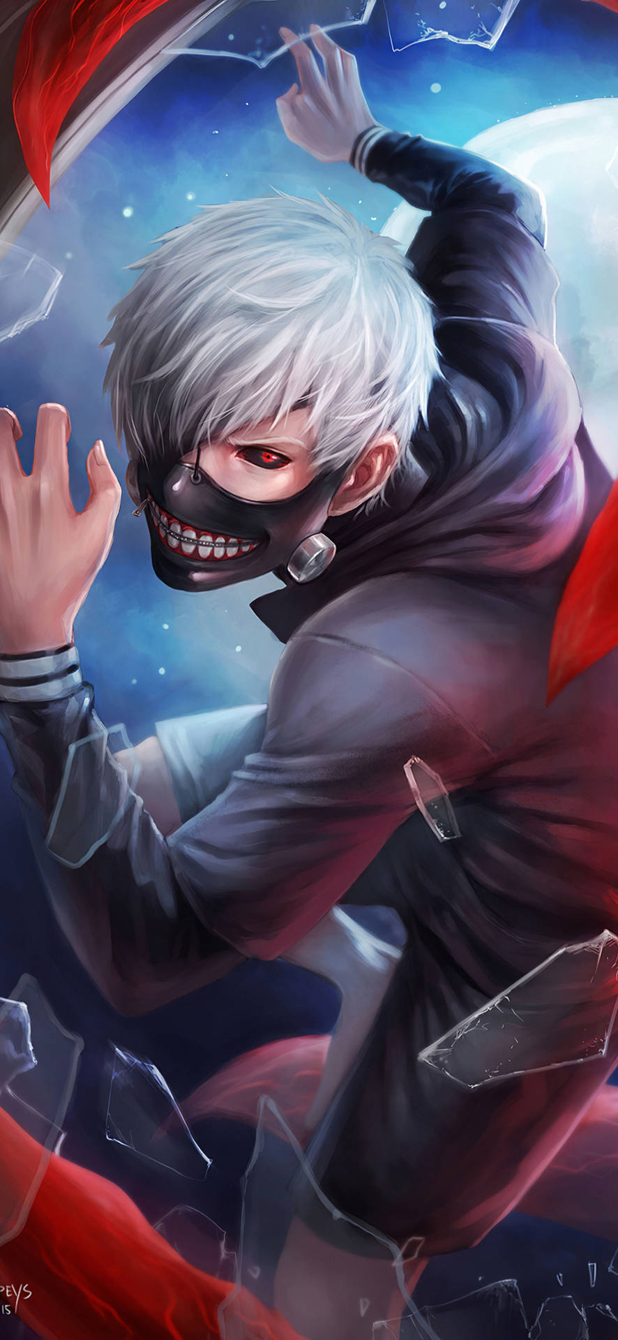 3d Ken Tokyo Ghoul Iphone Wallpaper