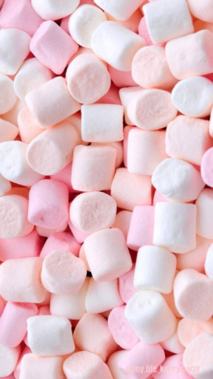 3d Pastel Marshmallow Minis Wallpaper