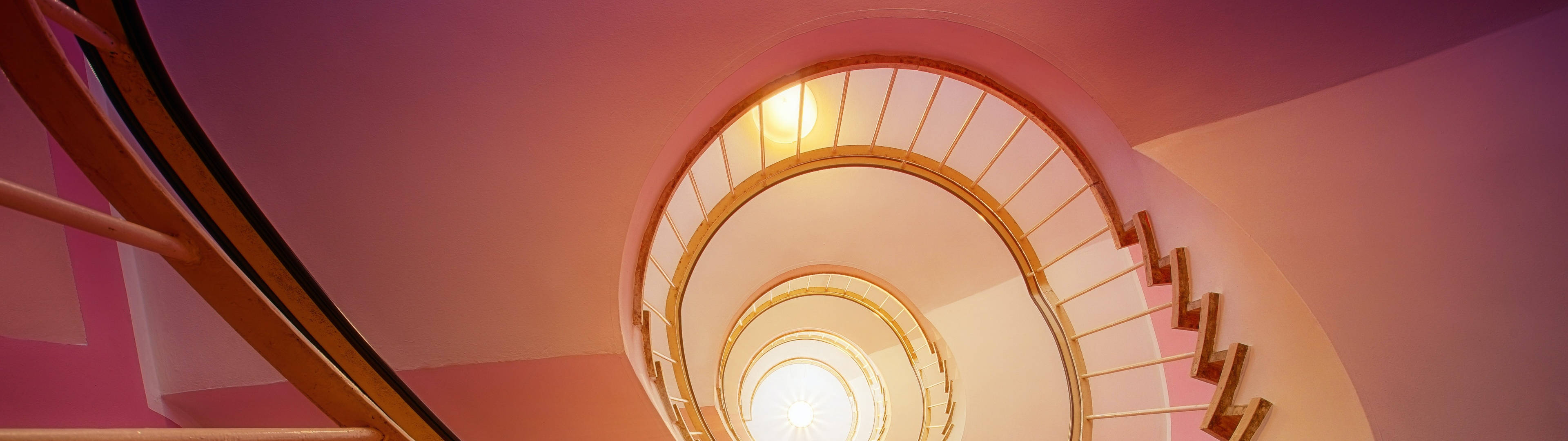 4d Ultra Hd Dual-monitor Staircase Wallpaper