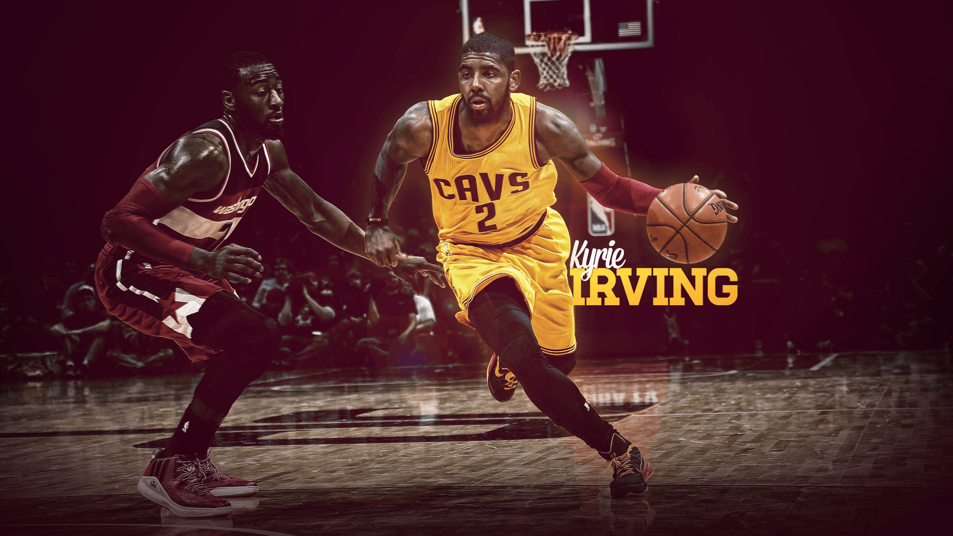 4k Basketball Kyrie In Cavs Jersey Wallpaper WallpapersOK