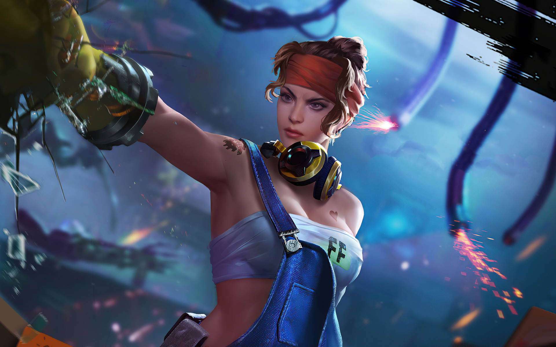 4k Free Fire Garena Character Shani Wallpaper