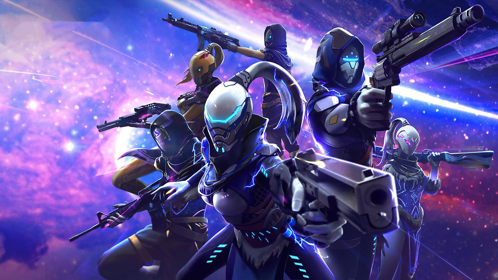 4k Free Fire Garena Robotic Characters Wallpaper