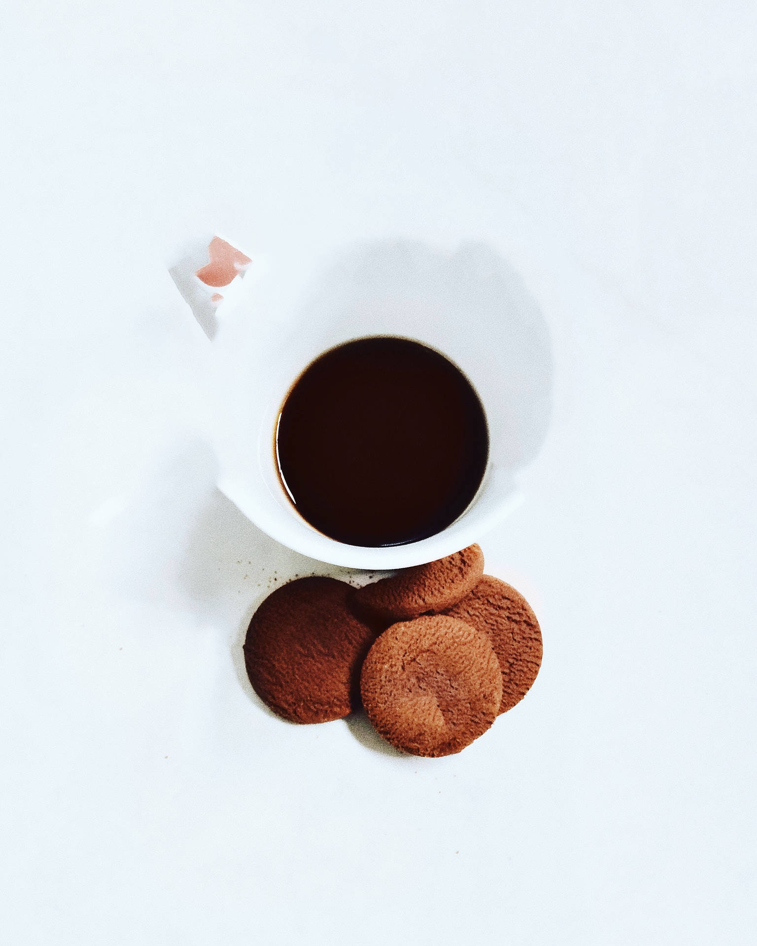 4k Iphone Cookies And Coffee Wallpaper