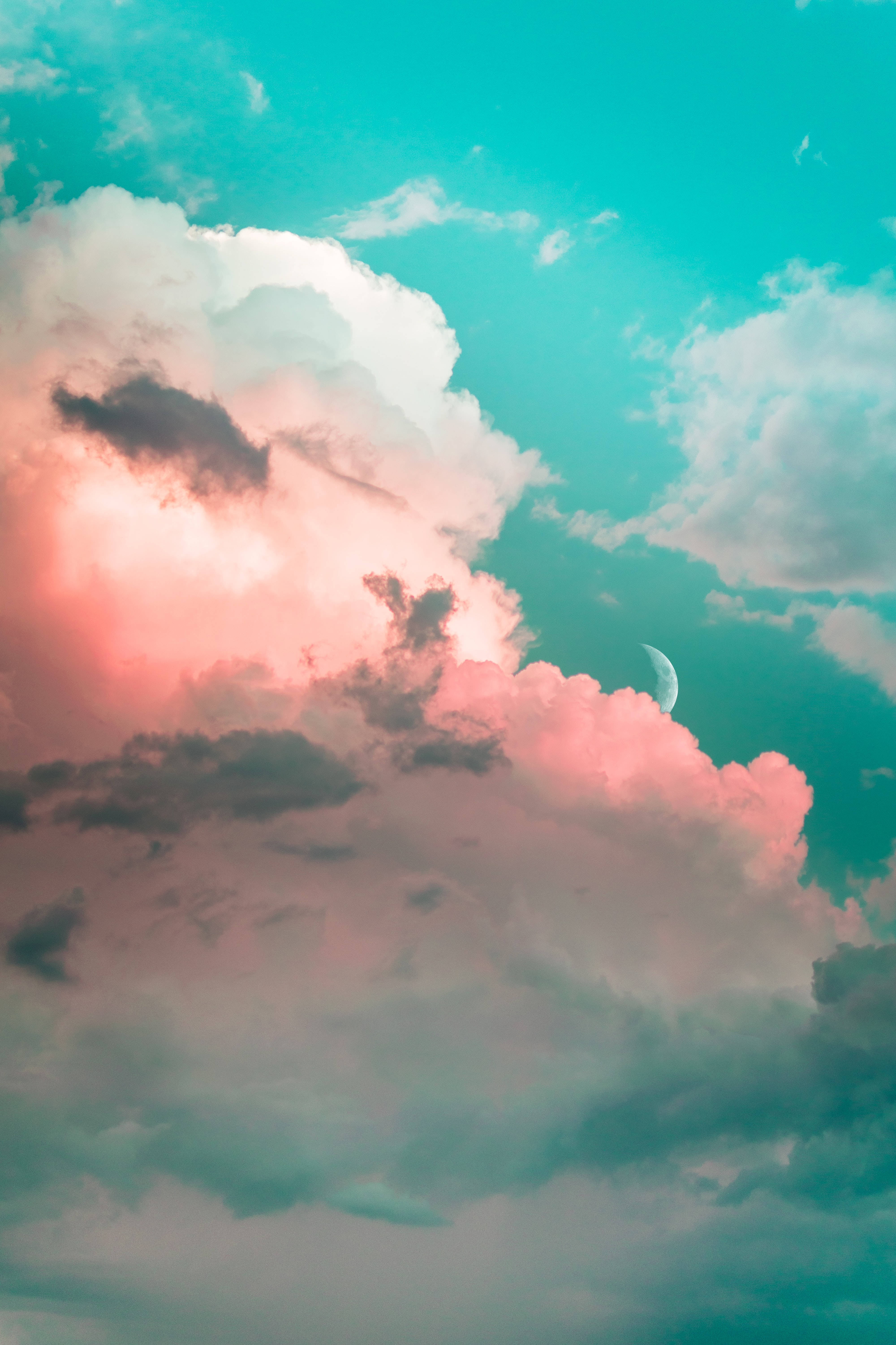 4k Ultra Hd Pink Clouds Mobile Wallpaper Wallpaper