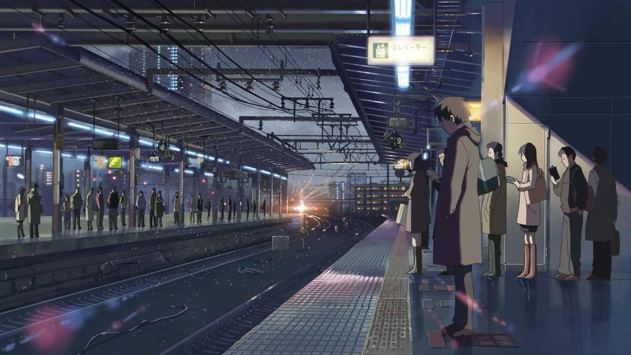 5 Centimeters Per Second Station Scene Wallpaper