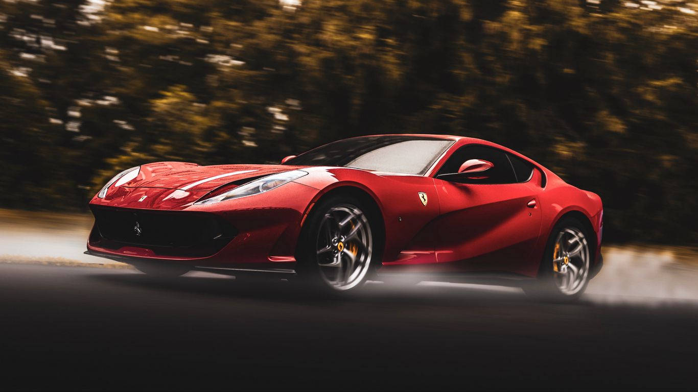 812 Superfast 1366x768 Ferrari Hd Wallpaper