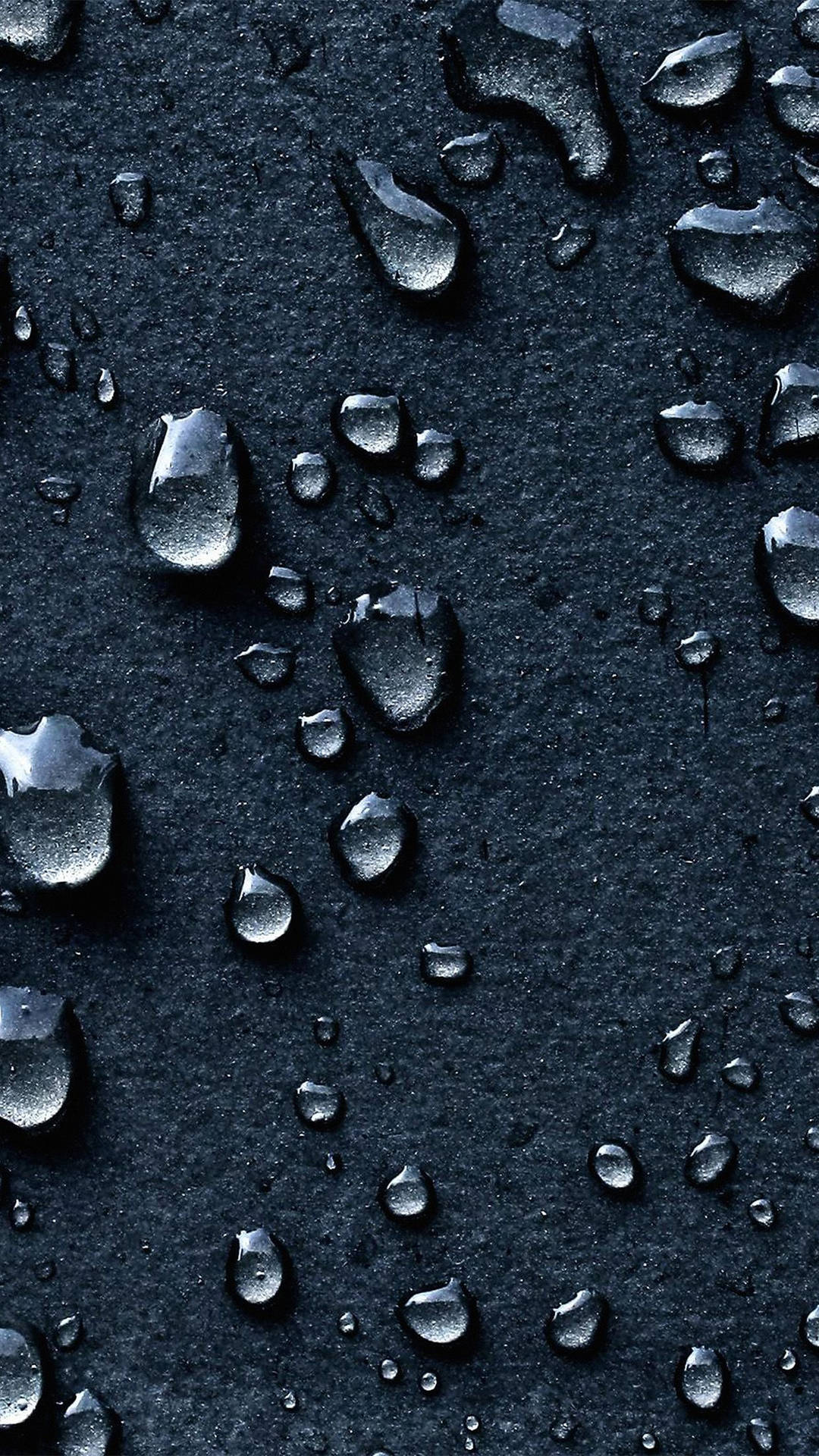 A Beautiful View Of Raindrops Falling On Android Wallpaper