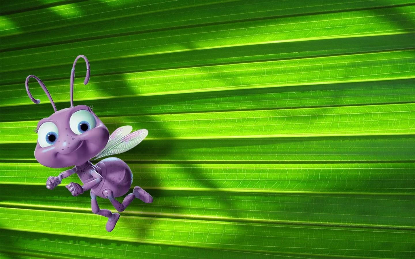 A Bug's Life Dot Leaf Wallpaper