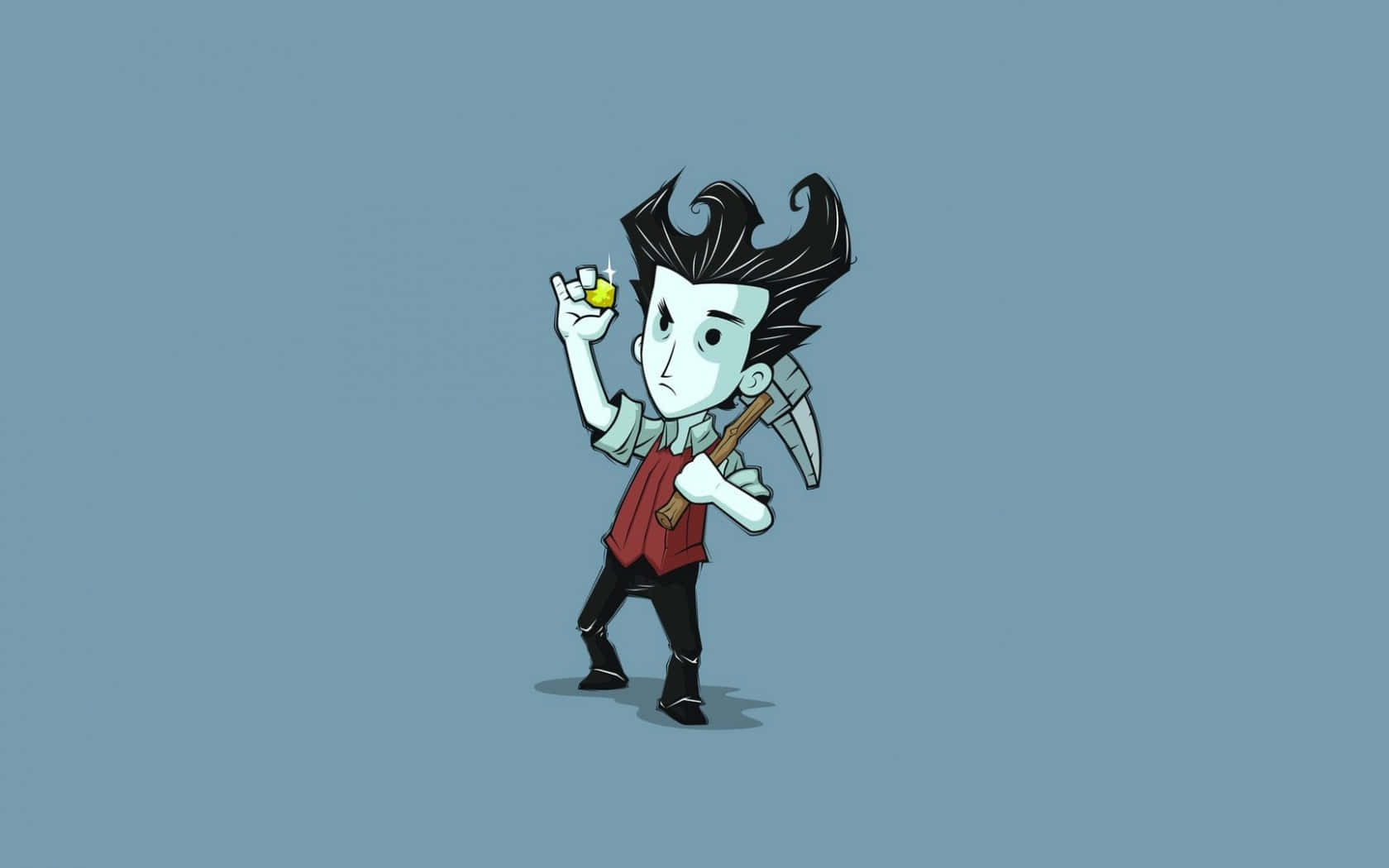 A Cartoon Character Holding A Hammer Wallpaper