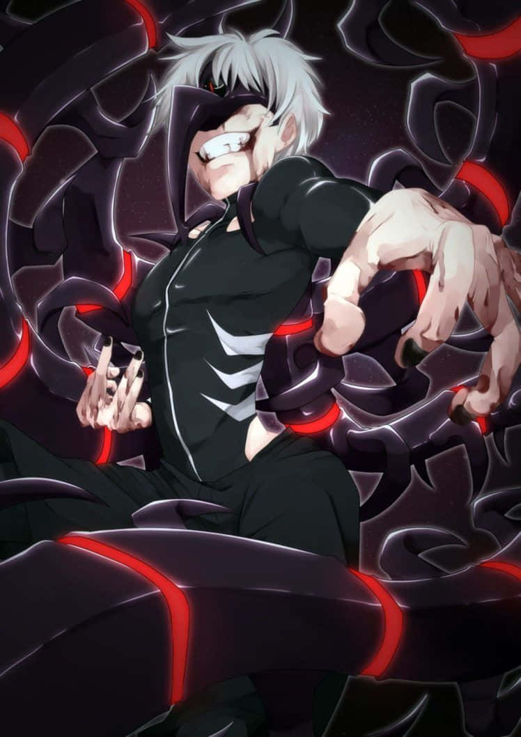 A Character In A Black Shirt And Red Hair Wallpaper
