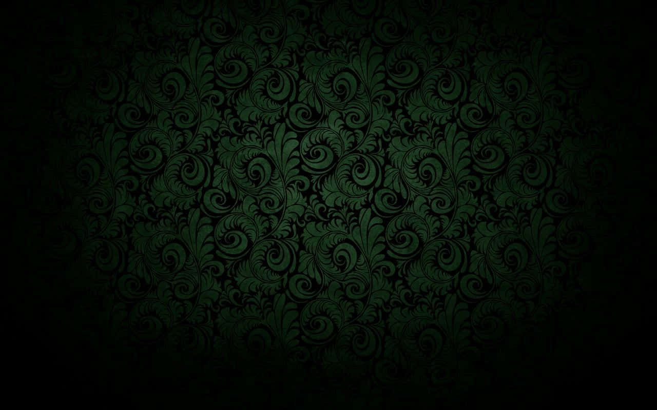 A Close-up Of Dark Green Grunge Wallpaper