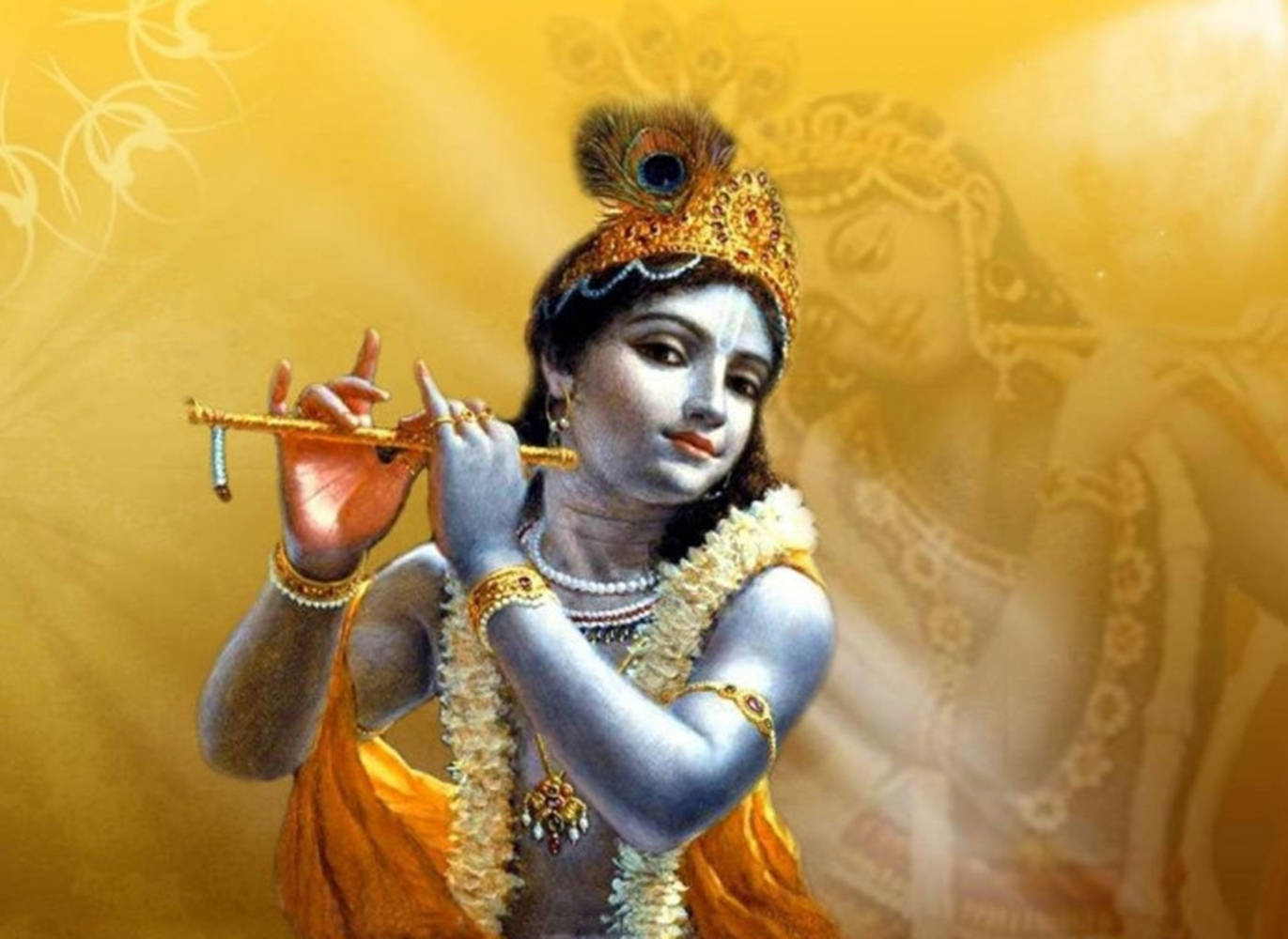 A Divine Celebration Of Krishna Janmashtami Wallpaper