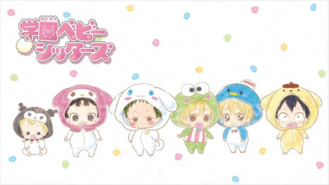 A Group Of Cartoon Characters In A Group Wallpaper