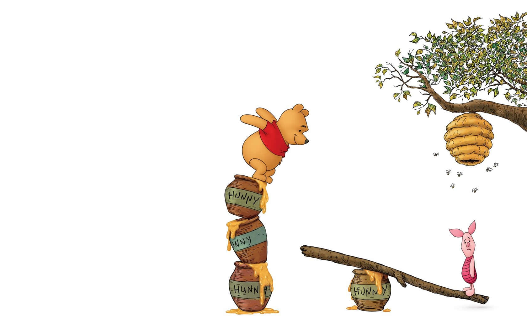 A Happy Winnie The Pooh Desktop Background Wallpaper