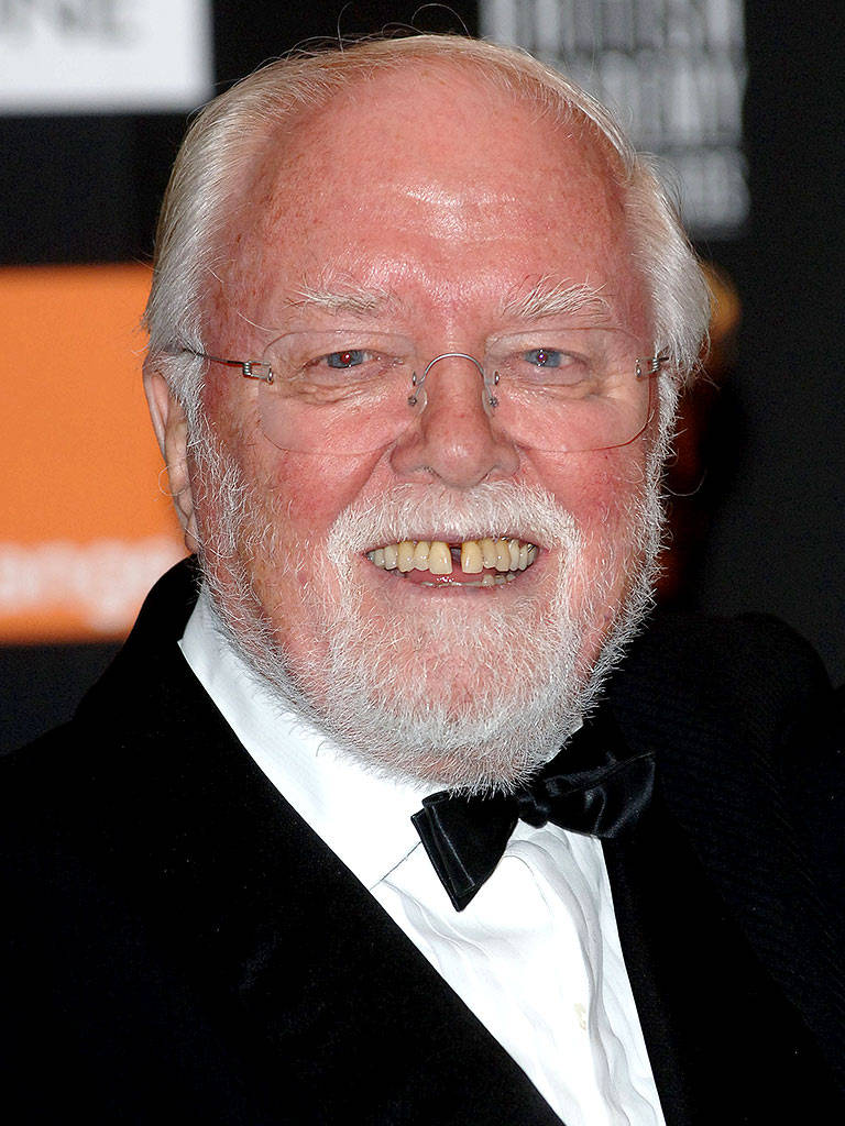 A Joyful Moment Captured Of Richard Attenborough Wallpaper