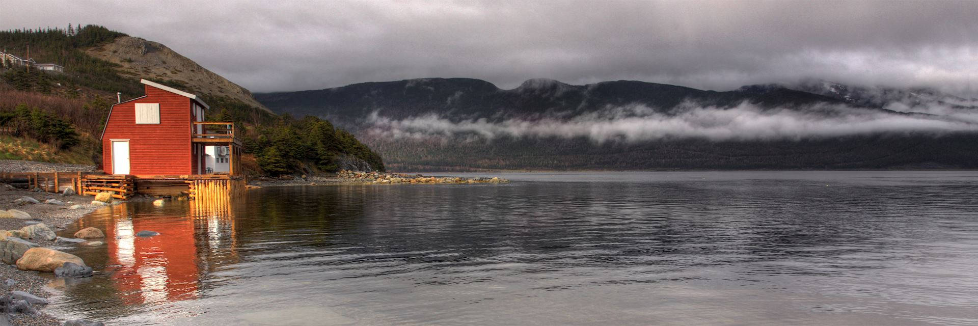 A Picturesque Shoreside In Newfoundland Wallpaper