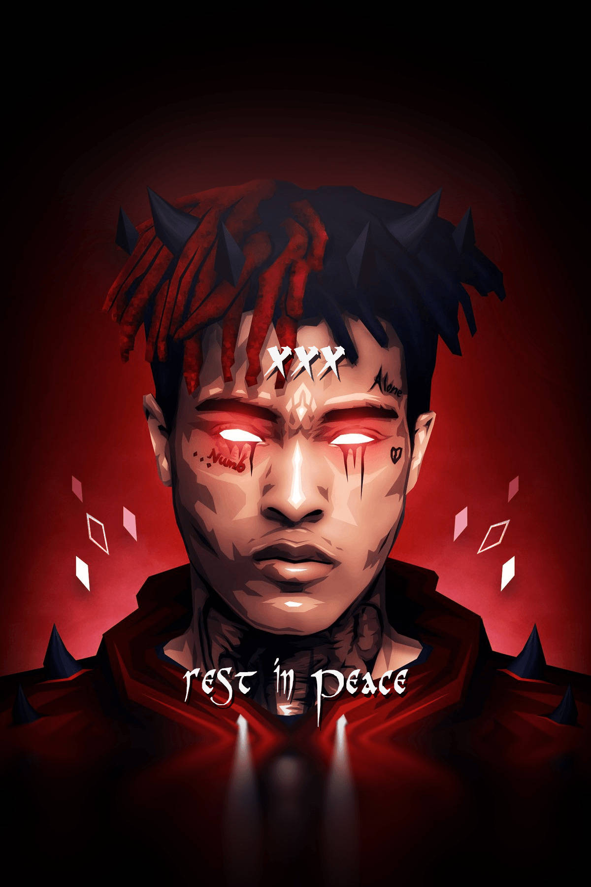 A Powerful Tribute To Xx Tentacion Wallpaper