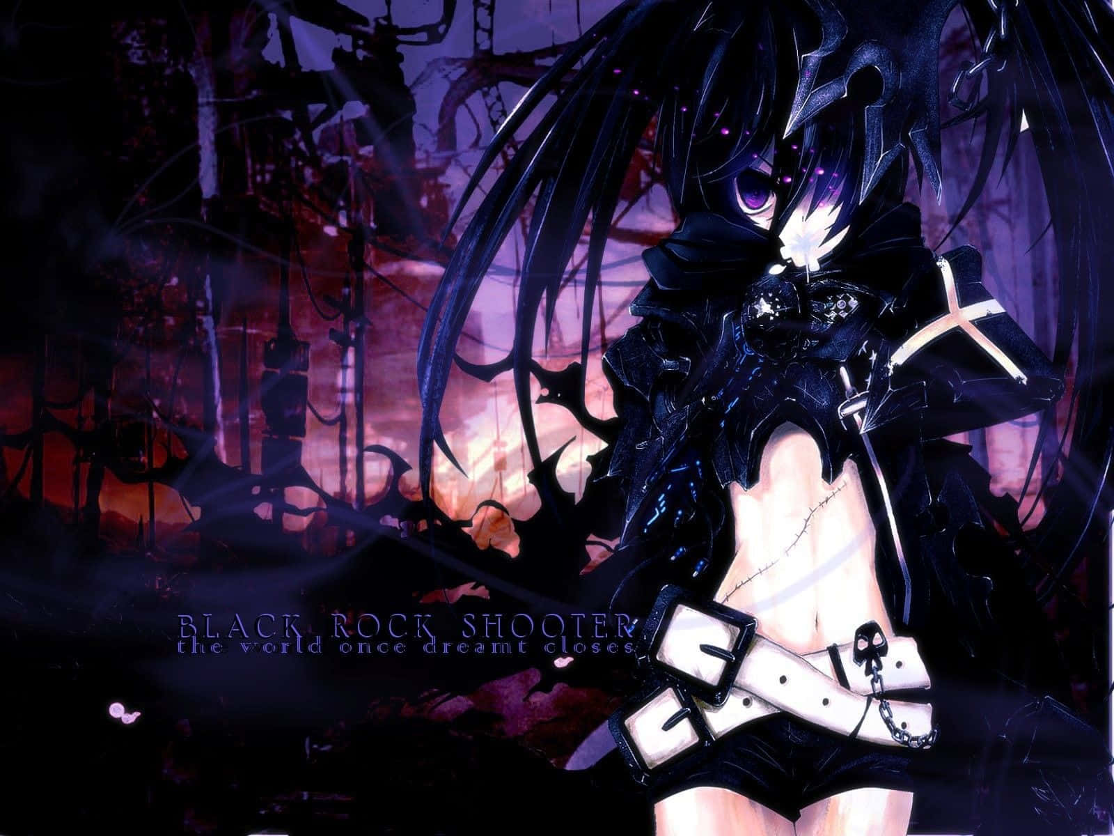 A Psycho Anime Girl With Unpredictable Emotions Wallpaper