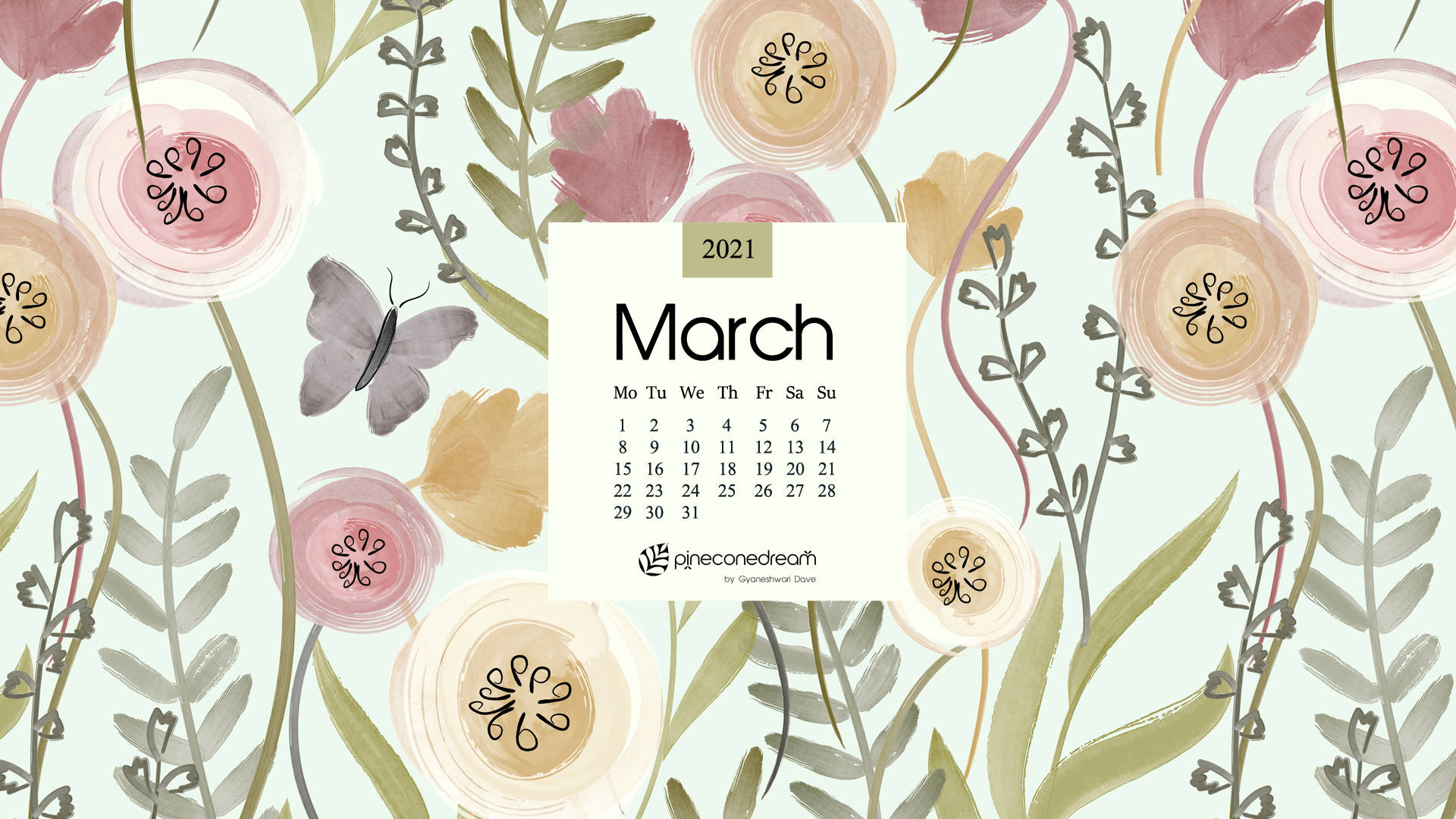 A Serene Setting Showcasing The Vibrant Beauty Of March. Wallpaper