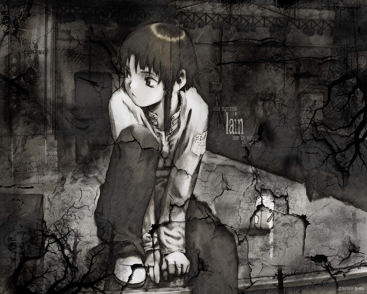 A Still From Serial Experiments Lain Wallpaper