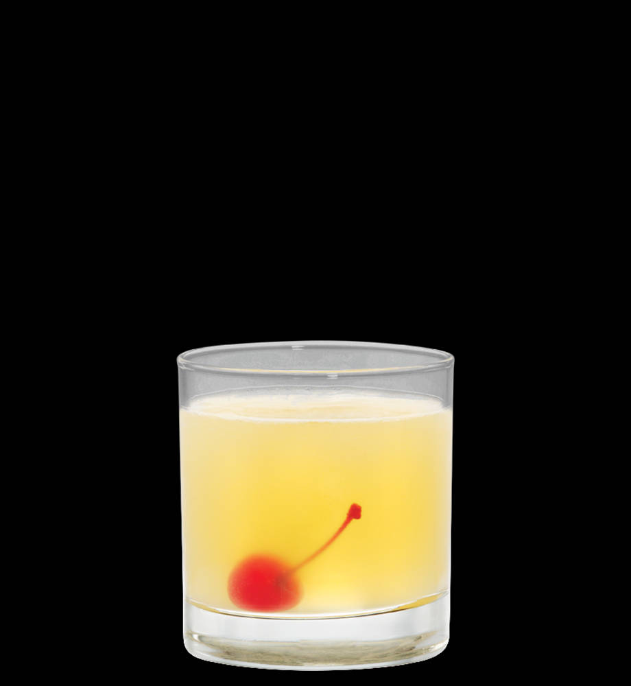 A Tangy Invitation: Sour Whiskey Drink With Cherry On Top Wallpaper