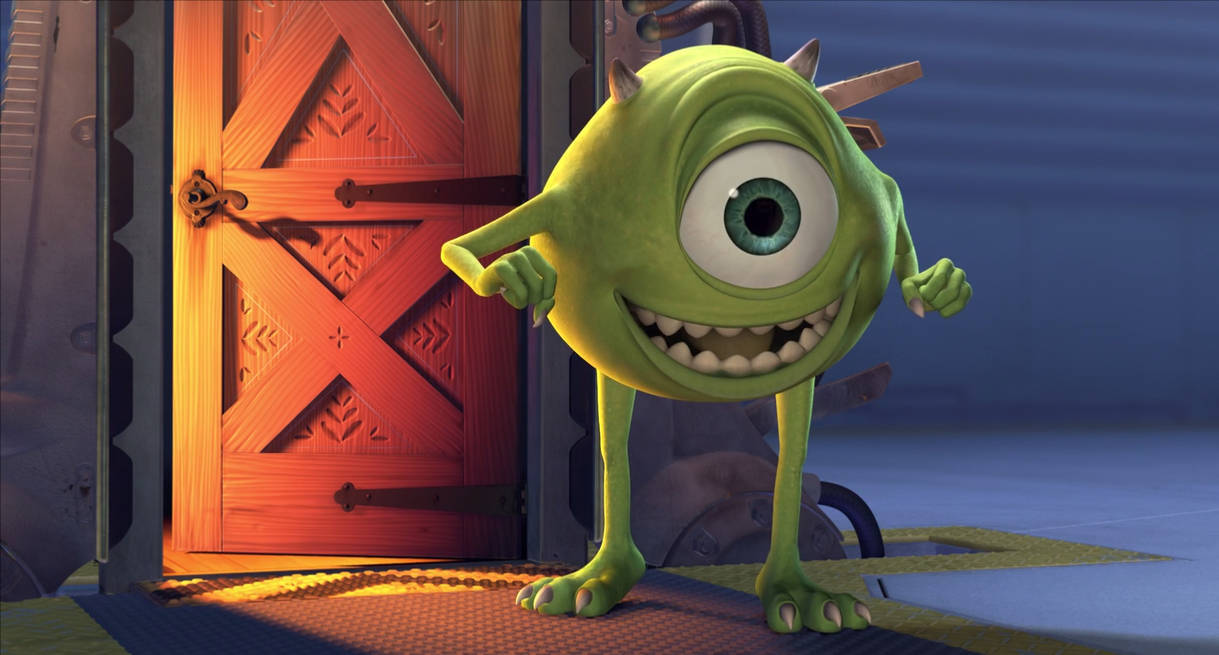 A Vivid Snapshot Of Animated Legend Mike Wazowski Wallpaper