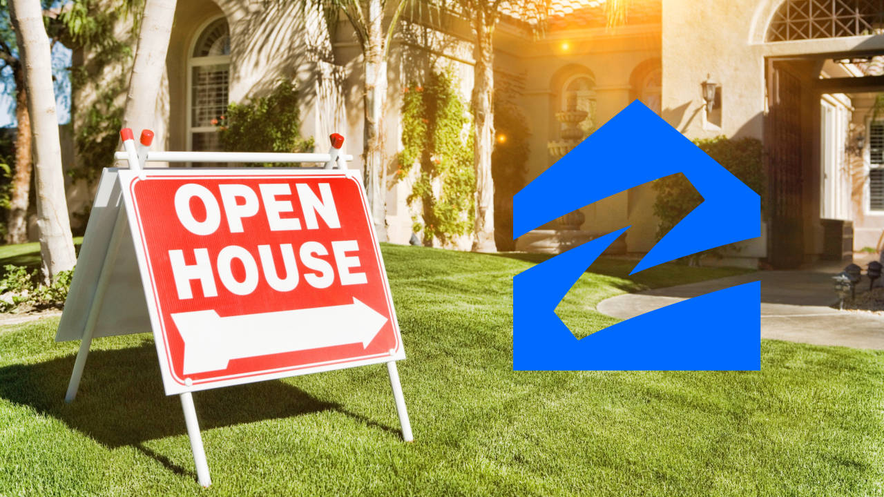 A Welcoming Open House Displayed On Zillow Website Wallpaper