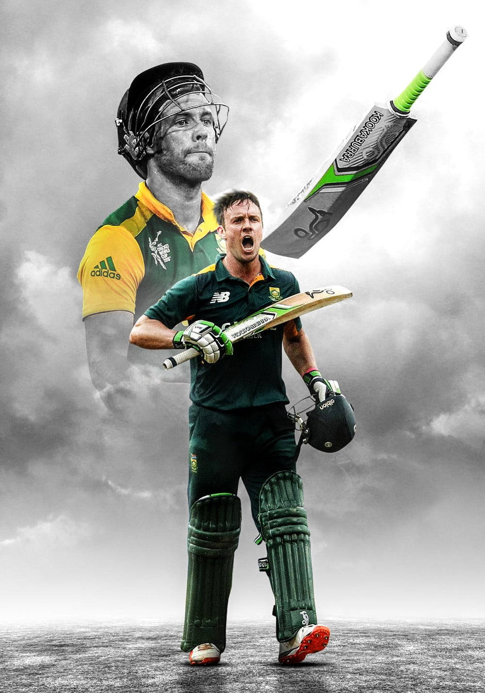 Ab De Villiers Rcb Team Captain Wallpaper