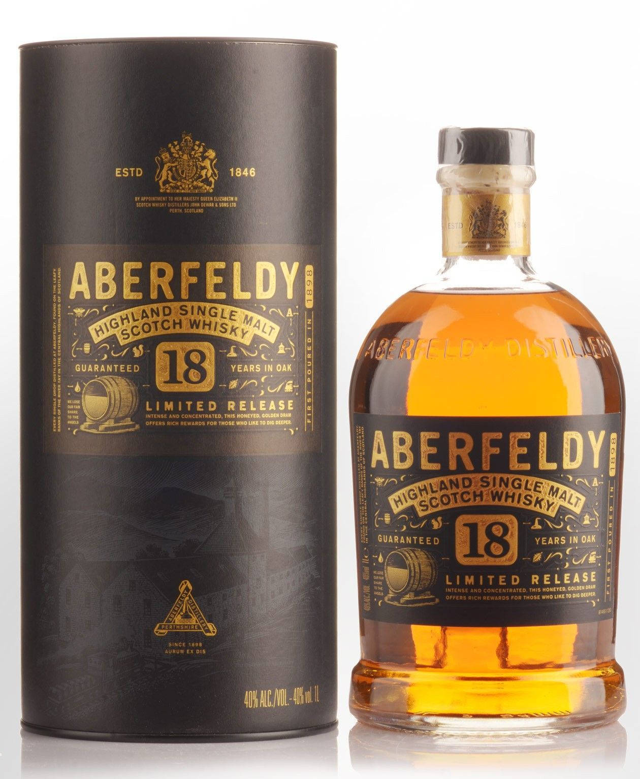 Aberfeldy 18 Year Old Bottle Wallpaper