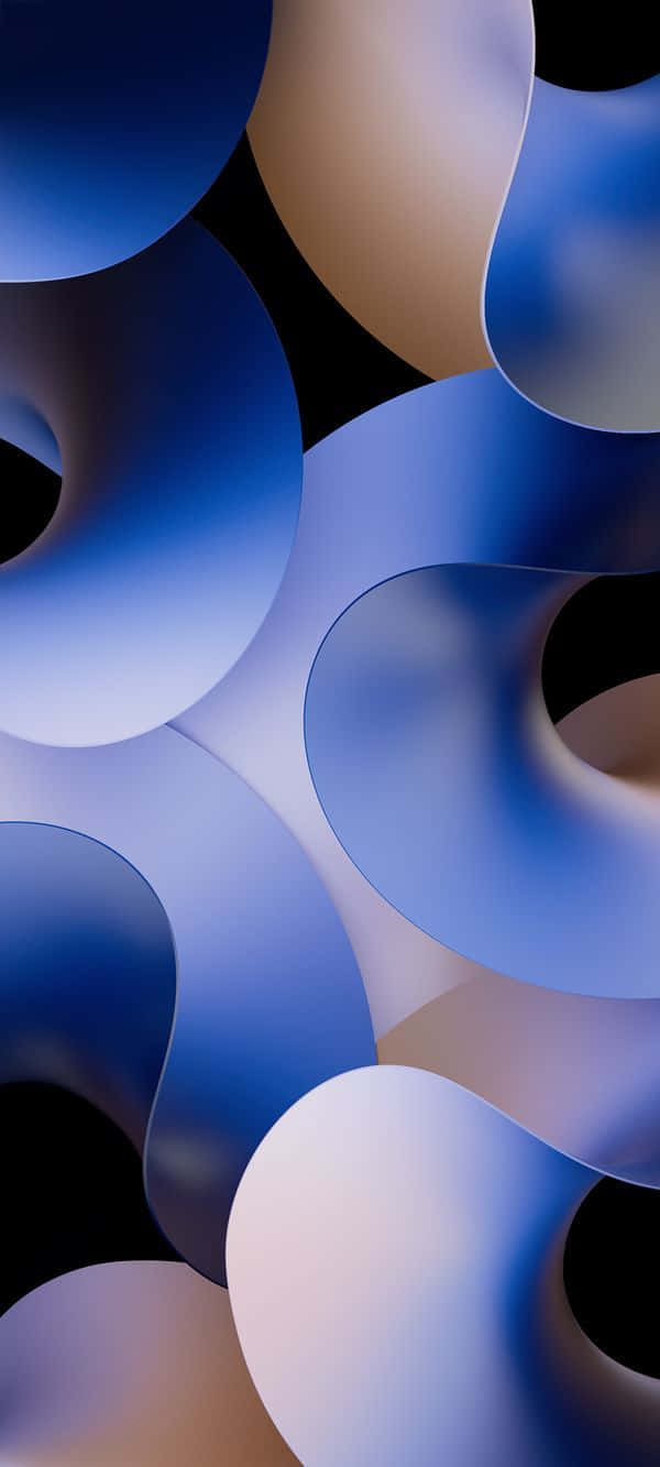 Abstract_ Blue_ Curves_ Background Wallpaper