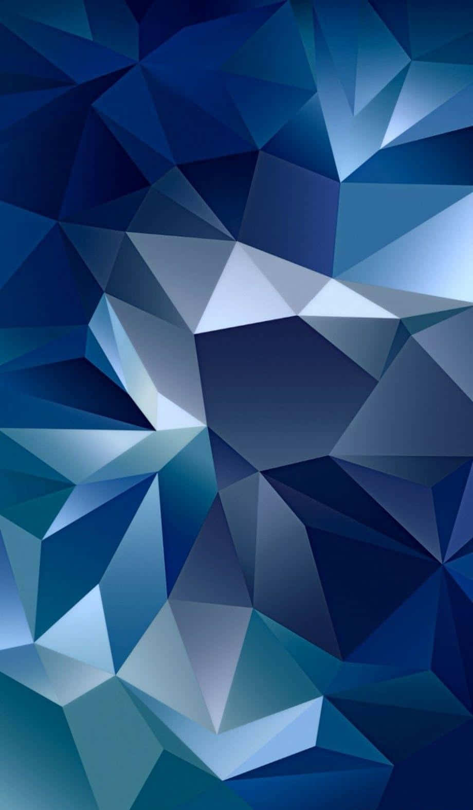 Abstract Blue Polygonal Background Wallpaper