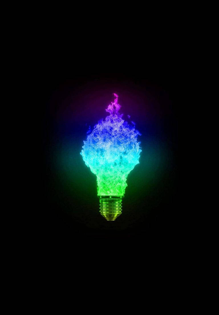 Abstract Light Bulb Ipad 2021 Wallpaper