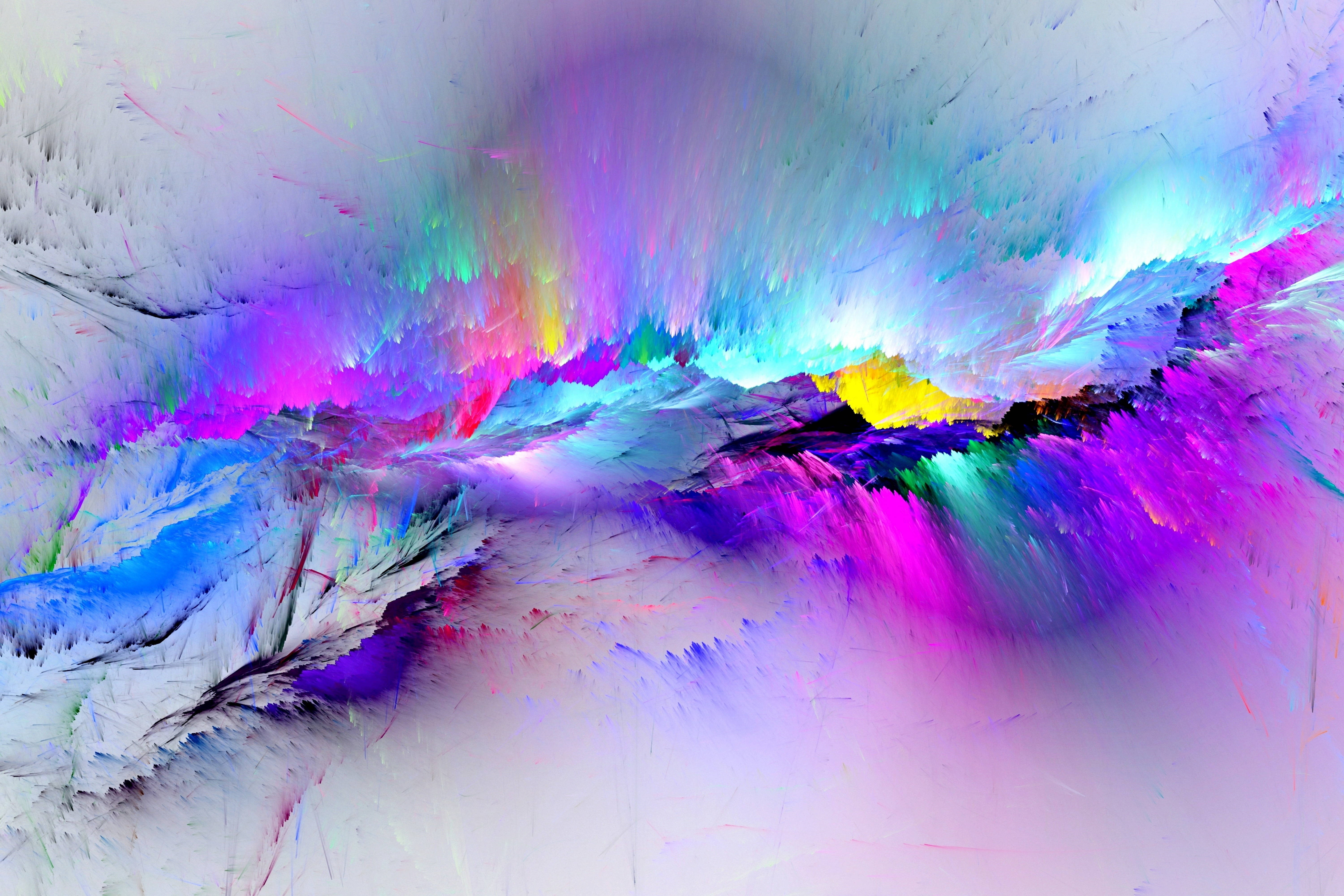 Abstract Multicolor Splash Backgrounds Wallpaper