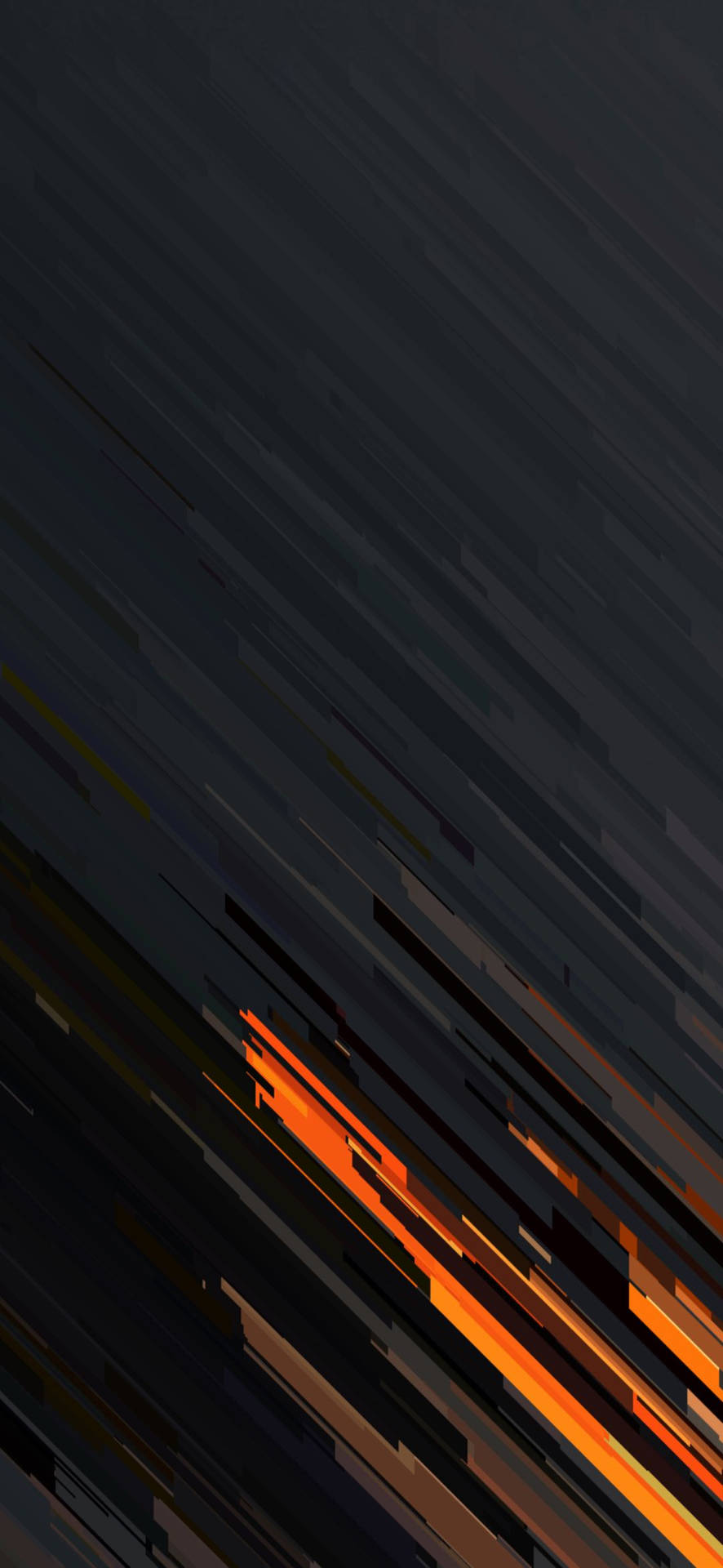 Abstract Orange And Dark Lines Smartphone Background Wallpaper