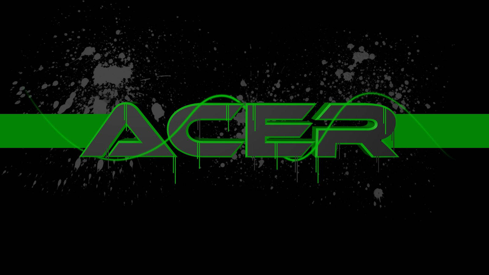 Acer Brand Logo In Black Wallpaper