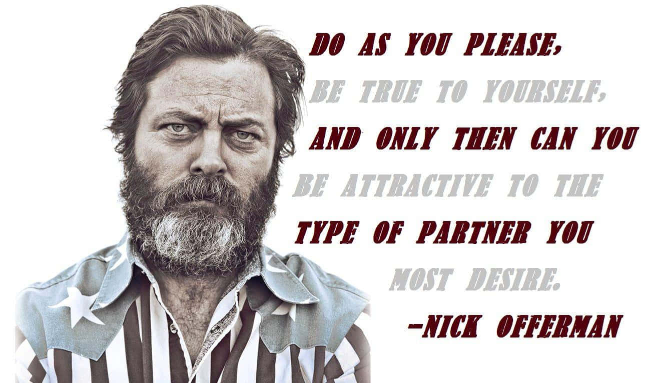 Actor Nick Offerman Wallpaper