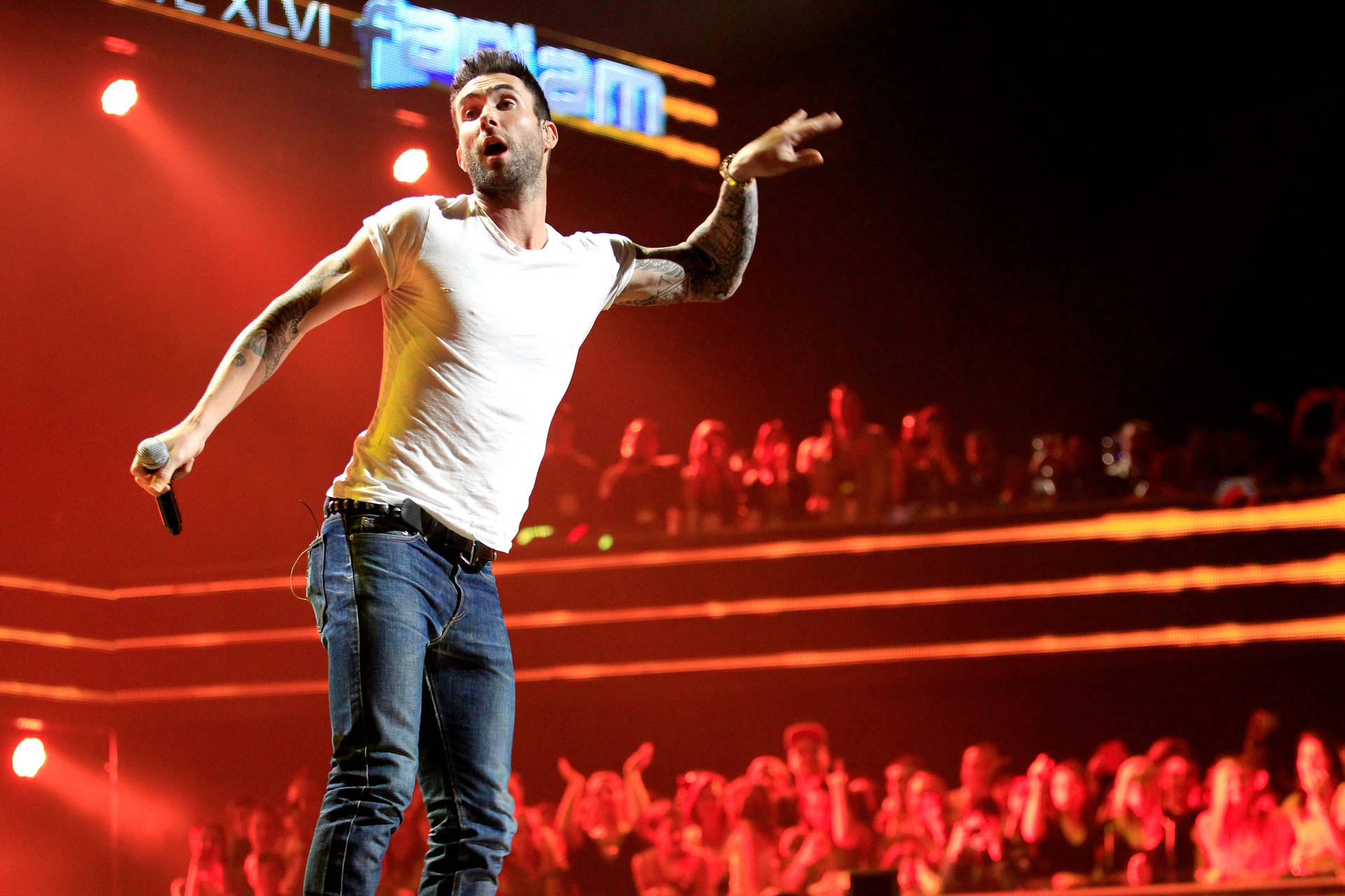 Adam Levine Concert Wallpaper | WallpapersOK, image size:1920x1280